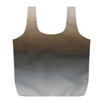 Brown and Grey Gradient Ombre Color Full Print Recycle Bag (L) Front