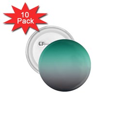 Teal Green And Grey Gradient Ombre Color 1 75  Buttons (10 Pack) by SpinnyChairDesigns