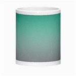 Teal Green and Grey Gradient Ombre Color Morph Mugs Center