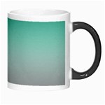 Teal Green and Grey Gradient Ombre Color Morph Mugs Right