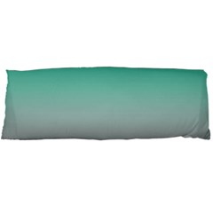 Teal Green And Grey Gradient Ombre Color Body Pillow Case Dakimakura (two Sides) by SpinnyChairDesigns