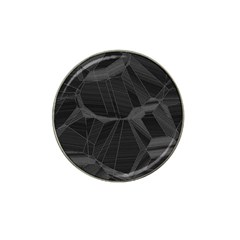 Black Tourmaline Stone Geometric Pattern Hat Clip Ball Marker (4 Pack) by SpinnyChairDesigns