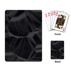 Black Tourmaline Stone Geometric Pattern Playing Cards Single Design (rectangle) by SpinnyChairDesigns