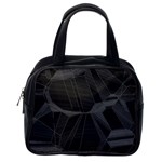 Black Tourmaline Stone Geometric Pattern Classic Handbag (One Side) Front