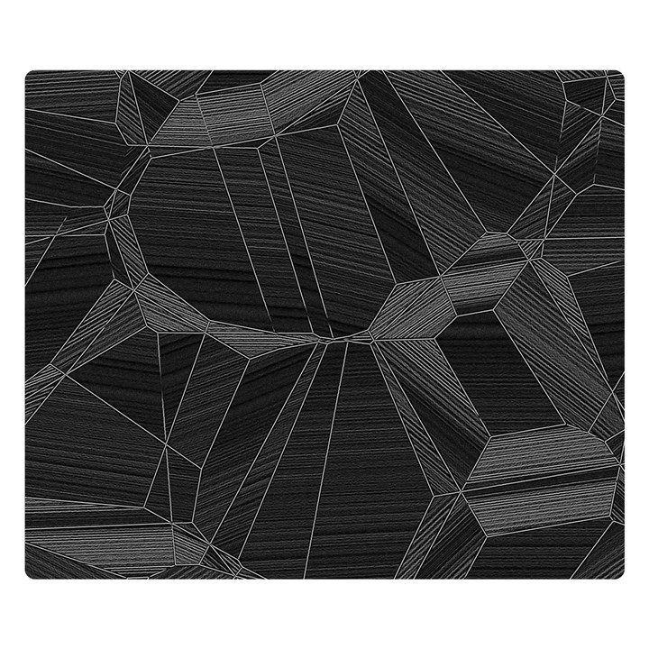 Black Tourmaline Stone Geometric Pattern Double Sided Flano Blanket (Small) 