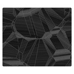 Black Tourmaline Stone Geometric Pattern Double Sided Flano Blanket (Small)  50 x40  Blanket Back