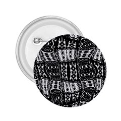 Abstract Black And White Stripes Checkered Pattern 2 25  Buttons by SpinnyChairDesigns