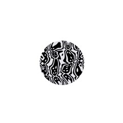 Black And White Abstract Stripe Pattern 1  Mini Magnets by SpinnyChairDesigns