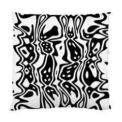 Black And White Abstract Stripe Pattern Standard Cushion Case (one Side) by SpinnyChairDesigns