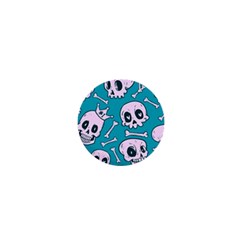 Skull 1  Mini Buttons by Sobalvarro