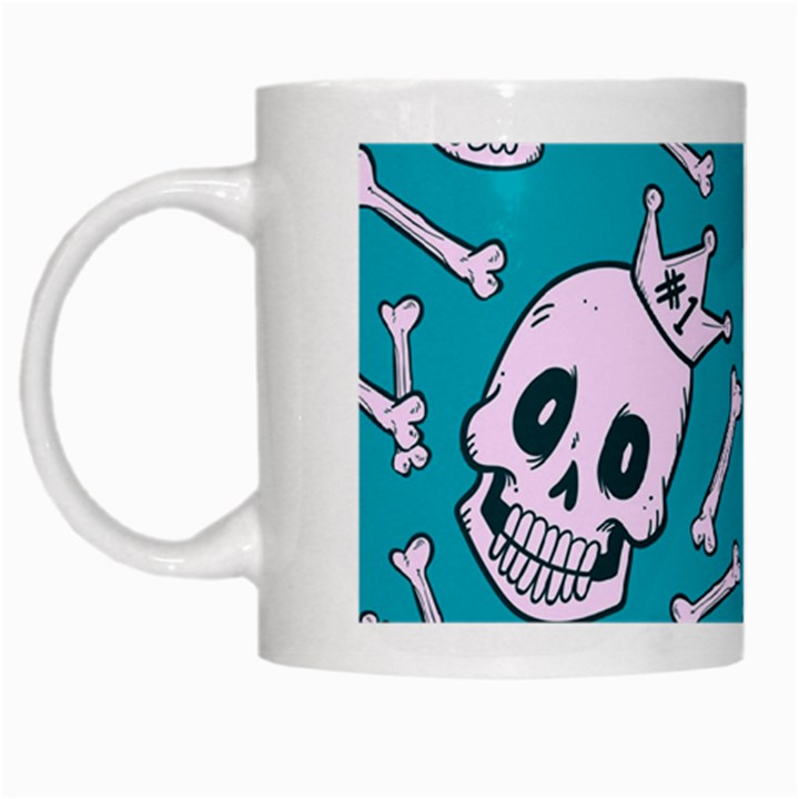 Skull White Mugs