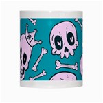 Skull White Mugs Center