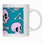 Skull White Mugs Right