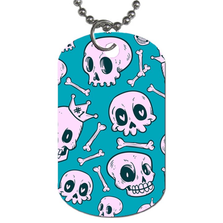 Skull Dog Tag (One Side)