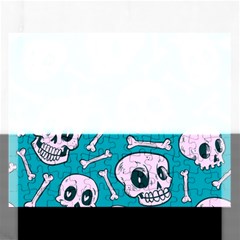 Skull Rectangular Jigsaw Puzzl by Sobalvarro