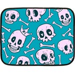 Skull Fleece Blanket (Mini) 35 x27  Blanket