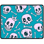 Skull Fleece Blanket (Medium)  60 x50  Blanket Front