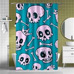 Skull Shower Curtain 48  x 72  (Small)  Curtain(48  X 72 ) - 42.18 x64.8  Curtain(48  X 72 )