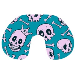 Skull Travel Neck Pillow by Sobalvarro