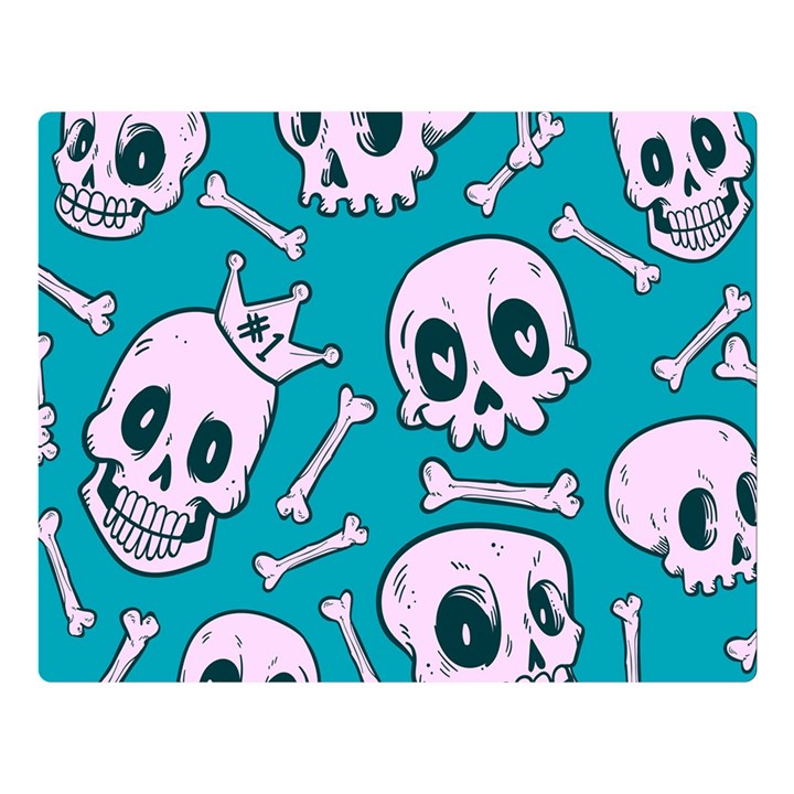 Skull Double Sided Flano Blanket (Large) 