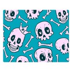 Skull Double Sided Flano Blanket (Large)  Blanket Back