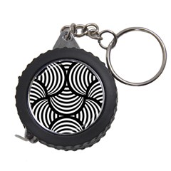 Abstract Black And White Shell Pattern Measuring Tape by SpinnyChairDesigns