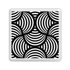 Abstract Black And White Shell Pattern Memory Card Reader (square) by SpinnyChairDesigns