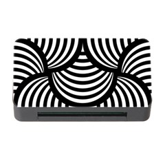 Abstract Black And White Shell Pattern Memory Card Reader With Cf by SpinnyChairDesigns