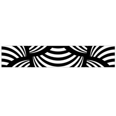 Abstract Black and White Shell Pattern Large Flano Scarf 