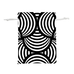 Abstract Black And White Shell Pattern Lightweight Drawstring Pouch (s) by SpinnyChairDesigns