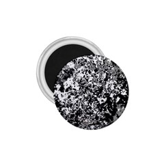 Black And White Grunge Stone 1 75  Magnets by SpinnyChairDesigns