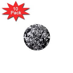 Black And White Grunge Stone 1  Mini Magnet (10 Pack)  by SpinnyChairDesigns