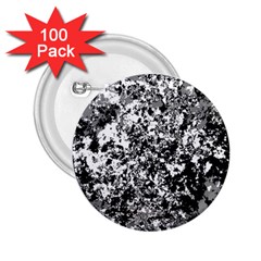 Black And White Grunge Stone 2 25  Buttons (100 Pack)  by SpinnyChairDesigns