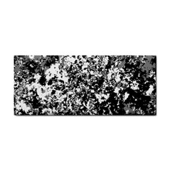 Black And White Grunge Stone Hand Towel by SpinnyChairDesigns