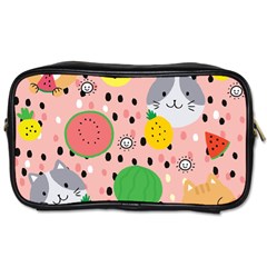 Cats And Fruits  Toiletries Bag (two Sides) by Sobalvarro