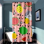 Cats and fruits  Shower Curtain 36  x 72  (Stall)  Curtain(36 X72 ) - 33.26 x66.24  Curtain(36 X72 )