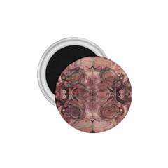 Tea Rose Pink And Brown Abstract Art Color 1 75  Magnets by SpinnyChairDesigns