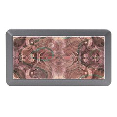 Tea Rose Pink And Brown Abstract Art Color Memory Card Reader (mini) by SpinnyChairDesigns