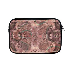 Tea Rose Pink And Brown Abstract Art Color Apple Ipad Mini Zipper Cases by SpinnyChairDesigns