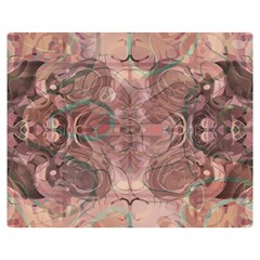 Tea Rose Pink And Brown Abstract Art Color Double Sided Flano Blanket (medium)  by SpinnyChairDesigns