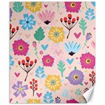 Tekstura-fon-tsvety-berries-flowers-pattern-seamless Canvas 8  x 10  8.15 x9.66  Canvas - 1