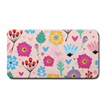 Tekstura-fon-tsvety-berries-flowers-pattern-seamless Medium Bar Mats 16 x8.5  Bar Mat