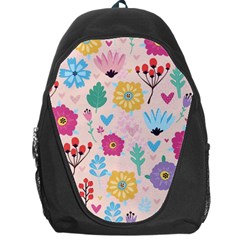 Tekstura-fon-tsvety-berries-flowers-pattern-seamless Backpack Bag by Sobalvarro