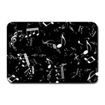 Black and White Music Notes Plate Mats 18 x12  Plate Mat