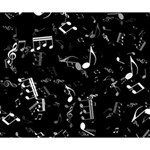 Black and White Music Notes Deluxe Canvas 14  x 11  (Stretched) 14  x 11  x 1.5  Stretched Canvas