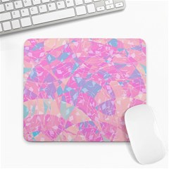 Pink Blue Peach Color Mosaic Large Mousepads by SpinnyChairDesigns