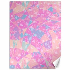 Pink Blue Peach Color Mosaic Canvas 36  X 48  by SpinnyChairDesigns