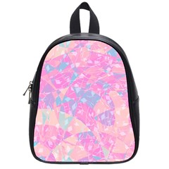 Pink Blue Peach Color Mosaic School Bag (small) by SpinnyChairDesigns