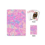 Pink Blue Peach Color Mosaic Playing Cards Single Design (Mini) Back