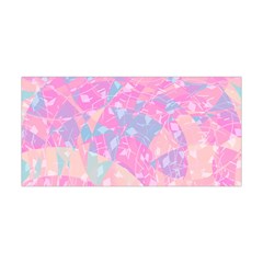 Pink Blue Peach Color Mosaic Yoga Headband by SpinnyChairDesigns